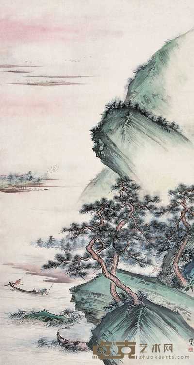 周怀民 云水帆影 立轴 154×81cm